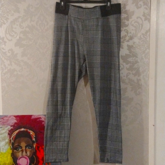 SIGNATURE STUDIO WOMEN'S PLAID LEGGINGS XL - Picture 1 of 5